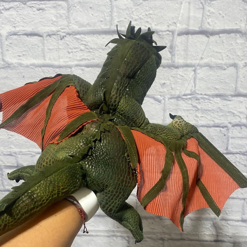 Wild Republic Green Dragon Stuffed Animal - Picture 11 of 16